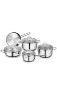KORKMAZ A1609 Perla 9 Parça Tencere Takımı - 1