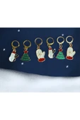 BAE ATOLYE 6 LI YILBAŞI NOEL TEMALI KÜPE SET thumbnail 1