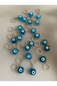BAE ATOLYE 10lu El Yapımı Cam Nazar 2,5 Cm Boncuklu Anahtarlık thumbnail 2
