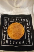 Pandül Sarkaç Tahtası Türkçe Ahşap Sarkaç Örtüsü Ritüel Set - 1