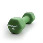 Zerogym Neopren Kaplı İçi Demir Dambıl 3 kg Yeşil 1 Adet - 1