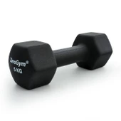 Zerogym Neopren Kaplı  İçi Demir Dambıl 5 kg Siyah 1 Adet - 2