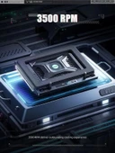 llano V10-SE Oyun Dizüstü Bilgisayarı Soğutma Pedi 3500 RPM Turbofanlı thumbnail 3