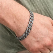 Kalem İşleme Gurmet Zincir 925 Ayar Gümüş Erkek Bileklik thumbnail 10