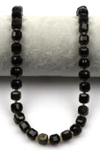 Golden Obsidyen Doğal Taş Dizi 8 mm Küp Kesim - 2