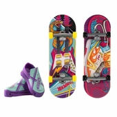 Hot Wheels Skate Retro Temalı Ikili Parmak Kaykay ve Ayakkabı - 1