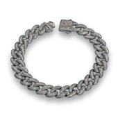 Kalem İşleme Gurmet Zincir 925 Ayar Gümüş Erkek Bileklik thumbnail 2