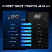 llano V12 Gaming Laptop Soğutucu (No RGB) thumbnail 5