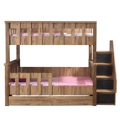 Ranza, Diva Mdf Profil Ayrılabilir 3lü Ranza 3 Adet Comfort Yatak thumbnail 10