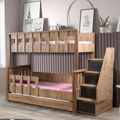 Ranza, Diva Mdf Profil Ayrılabilir Ranza - Beyaz 2 Adet Comfort Yatak thumbnail 7