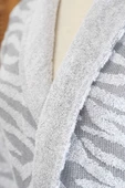 Karaca Home Zebra Gri %100 Pamuk Bornoz S/M  thumbnail 2