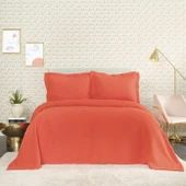 Karaca Home Cedric Nar Çiçeği Çift Kişilik Yatak Örtüsü - 5