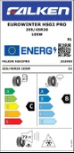 FALKEN 255/45R20 105W XL EUROWINTER HS02 PRO 2025 ÜRETİM KIŞ LASTİĞİ thumbnail 2