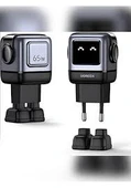 Nexode RG 65W Robot GaN Hızlı Şarj Cihazı 2xUSB-C - 1xUSB-A Gri 25685B - 1