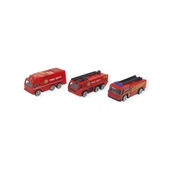 3'lü İş Makinaları Road Seti - Die Cast - DS044 - İtfaiye thumbnail 1