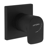 Artema Root Round Ankastre Stop Valf A4272936 Mat Siyah - 1