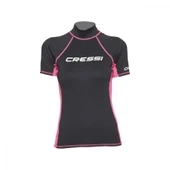 Cressi Rash Guard Lady T-Shirt  BLACK-PINK S - NO:2 - 38 - 2