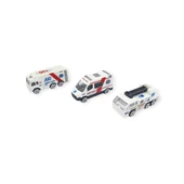 3'lü İş Makinaları Road Seti - Die Cast - DS044 - Ambulans thumbnail 1