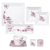 Karaca Minka 32 Parça 6 Kişilik Kare Porselen Kahvaltı/Servis Takımı     thumbnail 5