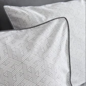 Karaca Home Ferne %100 Pamuk Çift Kişilik Nevresım Takımı Gri thumbnail 2