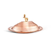 Karaca Alacahöyük Bakır Sunumluk 25 cm - 3