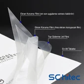 Schitec Samsung Galaxy Z Fold 3 Darbe Emici Premium Şeffaf Nano Ön Ekran Koruyucu Poliüretan Film thumbnail 7