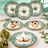 Fecra Majestic Green 6'lı Pasta Tabağı Seti - 3