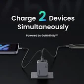 Nexode Pro 45 W QC PD 2xUSB-C Gan Hızlı Şarj Cihazı Uzay Grisi 35008 - 2