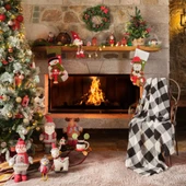 Karaca Home Mountain Siyah-Beyaz Tv Battaniyesi thumbnail 1