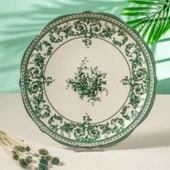 Fecra Majestic Green 6'lı Pasta Tabağı Seti - 6