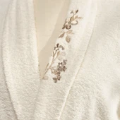 Karaca Home Flora Bej Nakışlı 6 Parça Aile Banyo Seti thumbnail 2