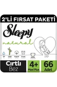 Sleepy Natural 2'li Fırsat Paketi 4+ Numara Maxi+ 66 Adet - 2