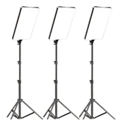 Gdx P300TS BiColor Fotoğrafçılık ve Stüdyo Aydınlatması 80 Watt LED Video Panel Sürekli Işık Üçlü Set - 1