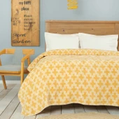 Karaca Home Benita Hardal Çift Kişilik Pamuk Battaniye thumbnail 3