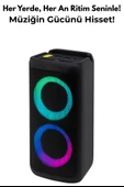 Kablosuz LED Işıklı Bluetooth Hoparlör Güçlü Ses, Uzun Pil Ömrü, Taşınabilir - 1