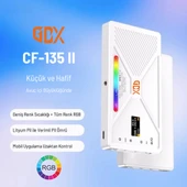 GDX CF-135 II RGB Mini 10W Işık + El Tipi Powerbank Tripod Batarya - 2