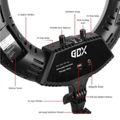 Gdx Pro Ring Light III 65W Bicolor Makyaj Youtuber Make Up Canlı Yayın Işığı - 4