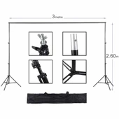 Gdx Seyyar Siyah Fon Perde (Katlanabilir Kumaş) 3x3 Metre - 2