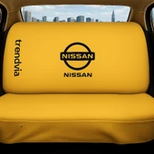 Nissan Uyumlu Sarı Renk Penye Oto Koltuk Kılıfı Takımı Ön ve Arka Koltuk Koruyucu Kılıf - 2