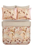 Karaca Home Denis %100 Pamuk Saten Çift Kişilik Nevresim Takımı Pudra  thumbnail 6