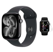Apple Watch Series 11 46MM 3 Adet Uyumlu Şeffaf Ultra koruyucu Nano Jelatin - 1