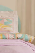 Pine Çift Kişilik Nevresim Pike Set Lila - 11