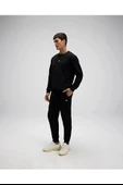 Ellesse EM556-BK Erkek Siyah Sweat thumbnail 2