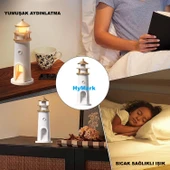 HyMark Deniz Feneri Projektör Ay LED Gece Lambası Kumandalı Kısılabilir Zamanlama thumbnail 7