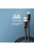 USB Type-C Şarj ve Data Kablosu 2 Metre 60123 - 2