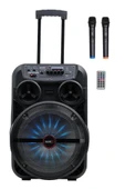 Midex MXR-280 Taşınabilir Mikrofonlu Işıklı Akülü Ses Sistemi Hoparlör (12 İnç 280 Watt) - 2