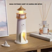 HyMark Deniz Feneri Projektör Ay LED Gece Lambası Kumandalı Kısılabilir Zamanlama thumbnail 2