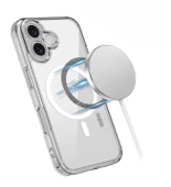 iPhone 17 için Uyumlu MagSafe özellikli Şeffaf Kılıf - 1