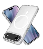 iPhone 17 Air için Uyumlu MagSafe özellikli Şeffaf Kılıf thumbnail 4