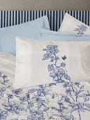 Cotton Box Çift Kişilik Nevresim Takımı Linora Mavi thumbnail 2